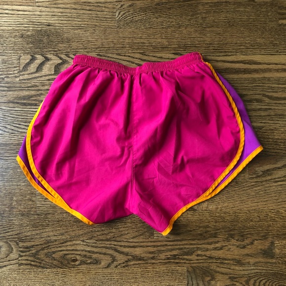Nike Dri-Fit athletic shorts, size small, pink and purple - Picture 2 of 5